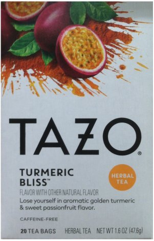 TAZO TURMERIC BLISS HERBAL TEA (image for) TAZO TURMERIC BLISS HERBAL TEA