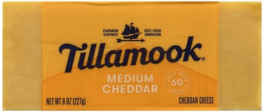 TILLAMOOK MEDIUM CHEDDAR CHEESE (image for) TILLAMOOK MEDIUM CHEDDAR CHEESE