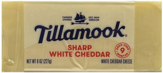 TILLAMOOK SHARP WHITE CHEDDAR CHEESE (image for) TILLAMOOK SHARP WHITE CHEDDAR CHEESE