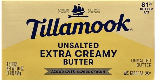 TILLAMOOK UNSALTED EXTRA CREAMY BUTTER (image for) TILLAMOOK UNSALTED EXTRA CREAMY BUTTER