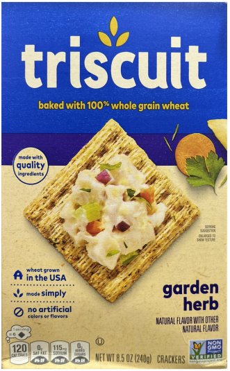 TRISCUIT GARDEN HERB CRACKERS (image for) TRISCUIT GARDEN HERB CRACKERS