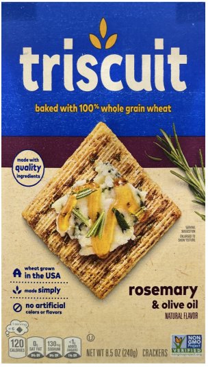 TRISCUIT ROSEMARY & OLIVE OIL CRACKERS (image for) TRISCUIT ROSEMARY & OLIVE OIL CRACKERS