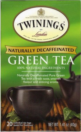 TWININGS GREEN TEA DECAFFINATED (image for) TWININGS GREEN TEA DECAFFINATED