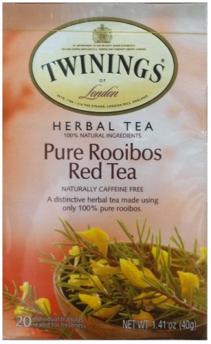 TWININGS PURE ROOIBOS RED TEA HERBAL TEA (image for) TWININGS PURE ROOIBOS RED TEA HERBAL TEA