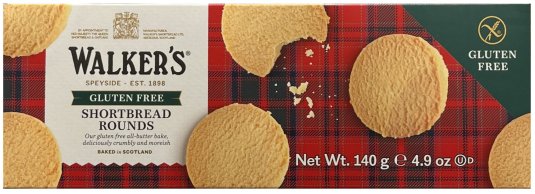 WALKER'S GLUTEN FREE SHORTBREAD ROUNDS (image for) WALKER'S GLUTEN FREE SHORTBREAD ROUNDS