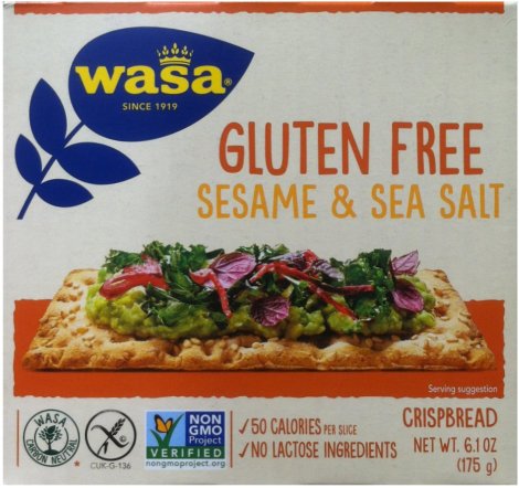 WASA GLUTEN FREE SESAME & SEA SALT CRISPBREAD (image for) WASA GLUTEN FREE SESAME & SEA SALT CRISPBREAD