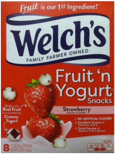 WELCH'S FRUIT 'N YOGURT SNACKS STRAWBERRY (image for) WELCH'S FRUIT 'N YOGURT SNACKS STRAWBERRY