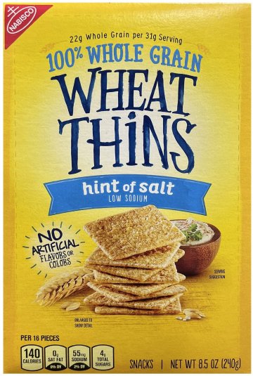 WHEAT THINS HINT OF SALT (image for) WHEAT THINS HINT OF SALT