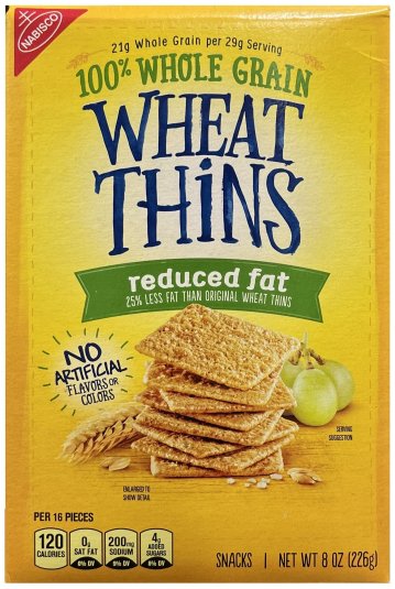 WHEAT THINS REDUCED FAT (image for) WHEAT THINS REDUCED FAT