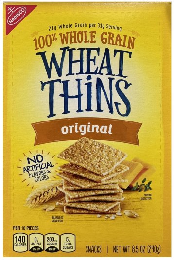 WHEAT THINS ORIGINAL (image for) WHEAT THINS ORIGINAL