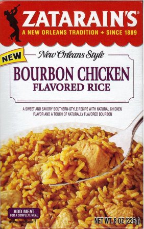 ZATARAIN'S BURBON CHICKEN FLAVORED RICE (image for) ZATARAIN'S BURBON CHICKEN FLAVORED RICE