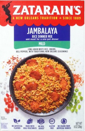 ZATARAIN'S JAMBALAYA RICE DINNER MIX MILD (image for) ZATARAIN'S JAMBALAYA RICE DINNER MIX MILD